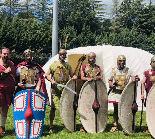 Warriors outside the door