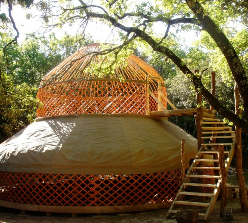 Two storey yurt, Canvas Chic, France