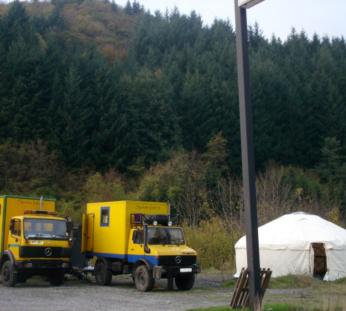 4x4 trucks with yurt in Tuscany